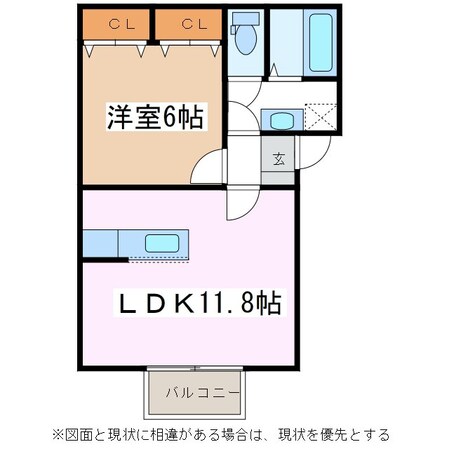 南松本駅 徒歩25分 2階の物件間取画像